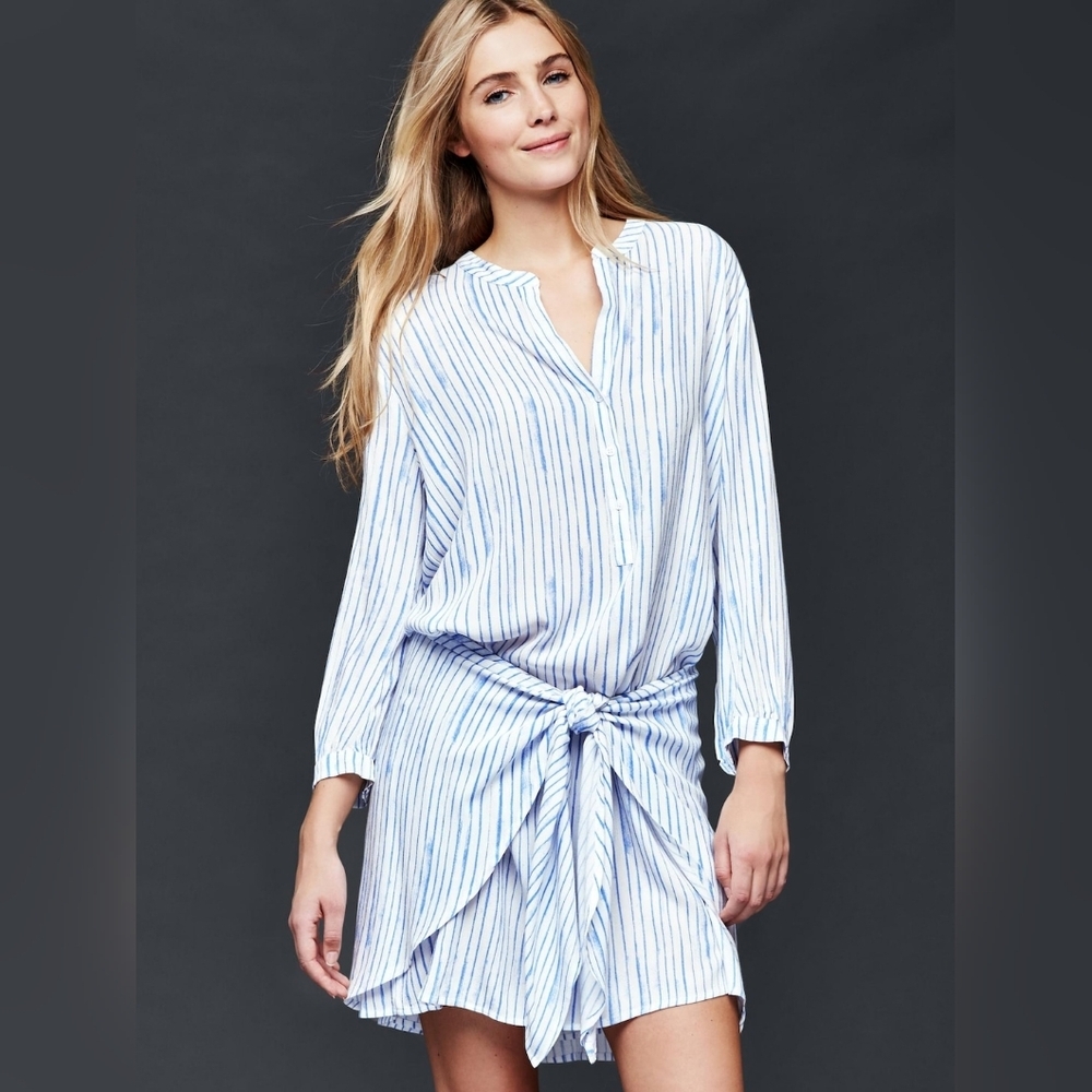 GUC Gap Tie-Wrap Shirt Dress size S